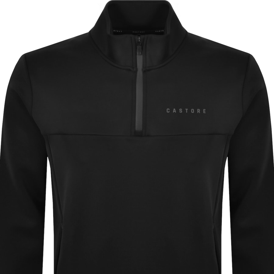 Image number 2 for Castore Scuba Quarter Zip Sweatshirt Black
