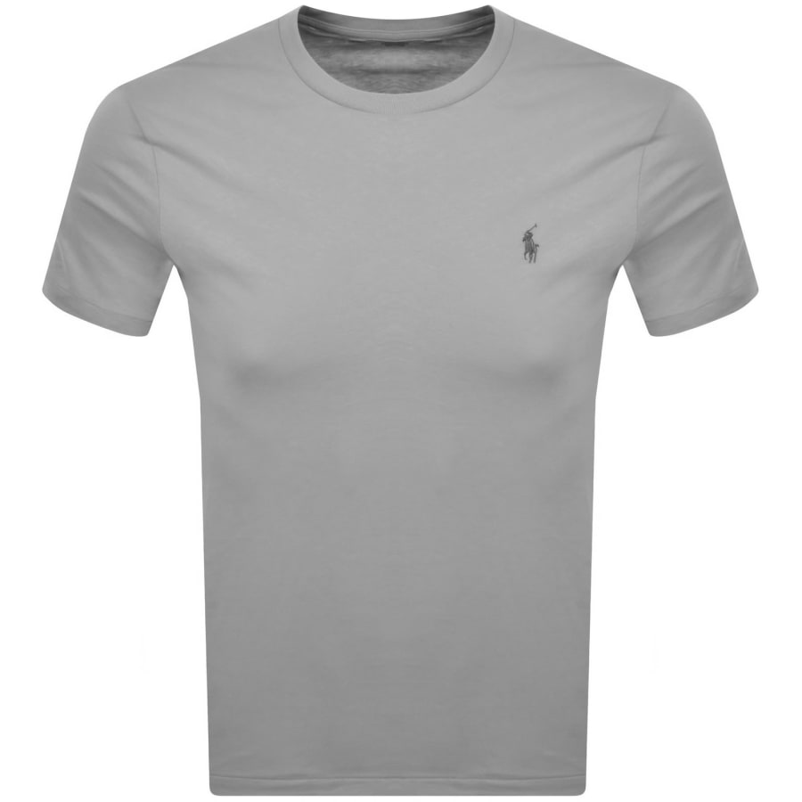 Image number 1 for Ralph Lauren Crew Neck Slim Fit T Shirt Grey