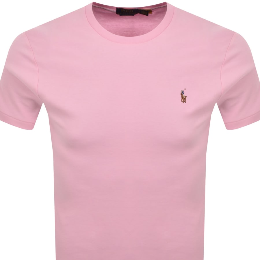 Image number 2 for Ralph Lauren Crew Neck T Shirt Pink