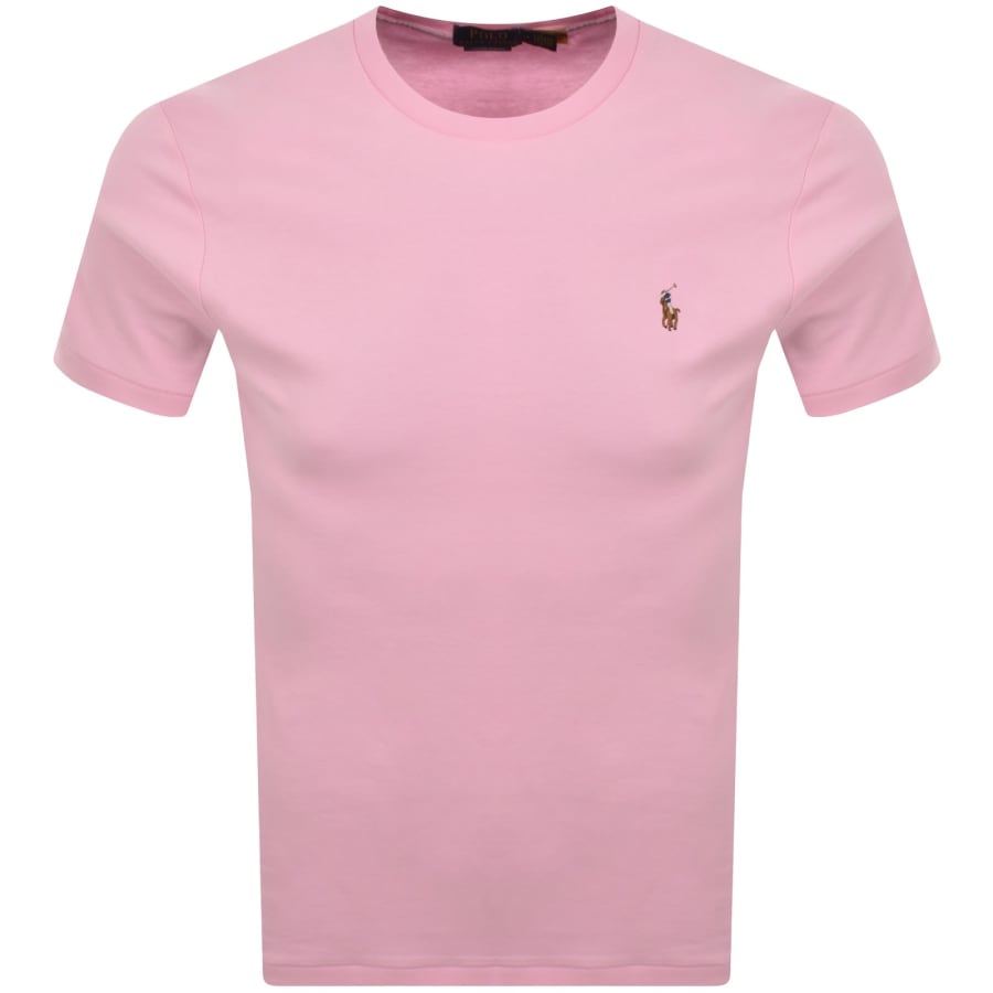 Image number 1 for Ralph Lauren Crew Neck T Shirt Pink