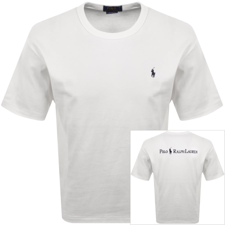 Image number 1 for Ralph Lauren Logo Crew Neck T Shirt White