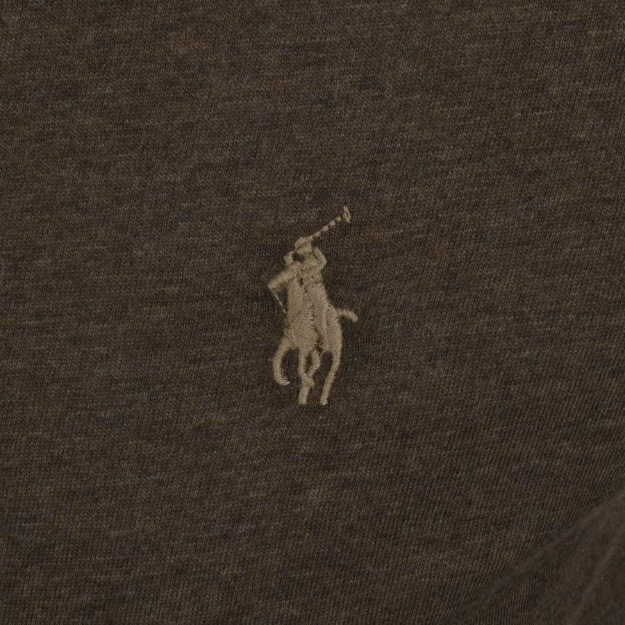 Image number 3 for Ralph Lauren Short Sleeve Slim Fit T Shirt Brown