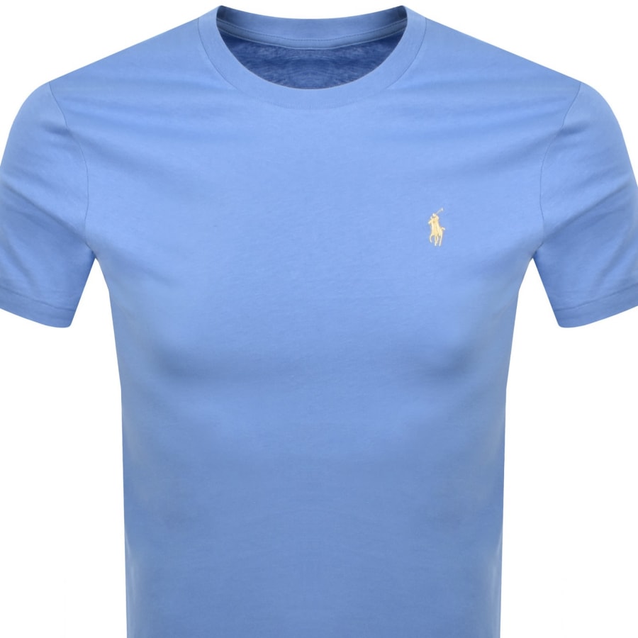 Image number 2 for Ralph Lauren Crew Neck Slim Fit T Shirt Blue