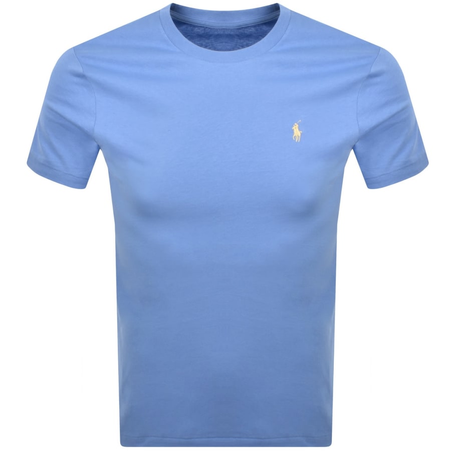 Image number 1 for Ralph Lauren Crew Neck Slim Fit T Shirt Blue