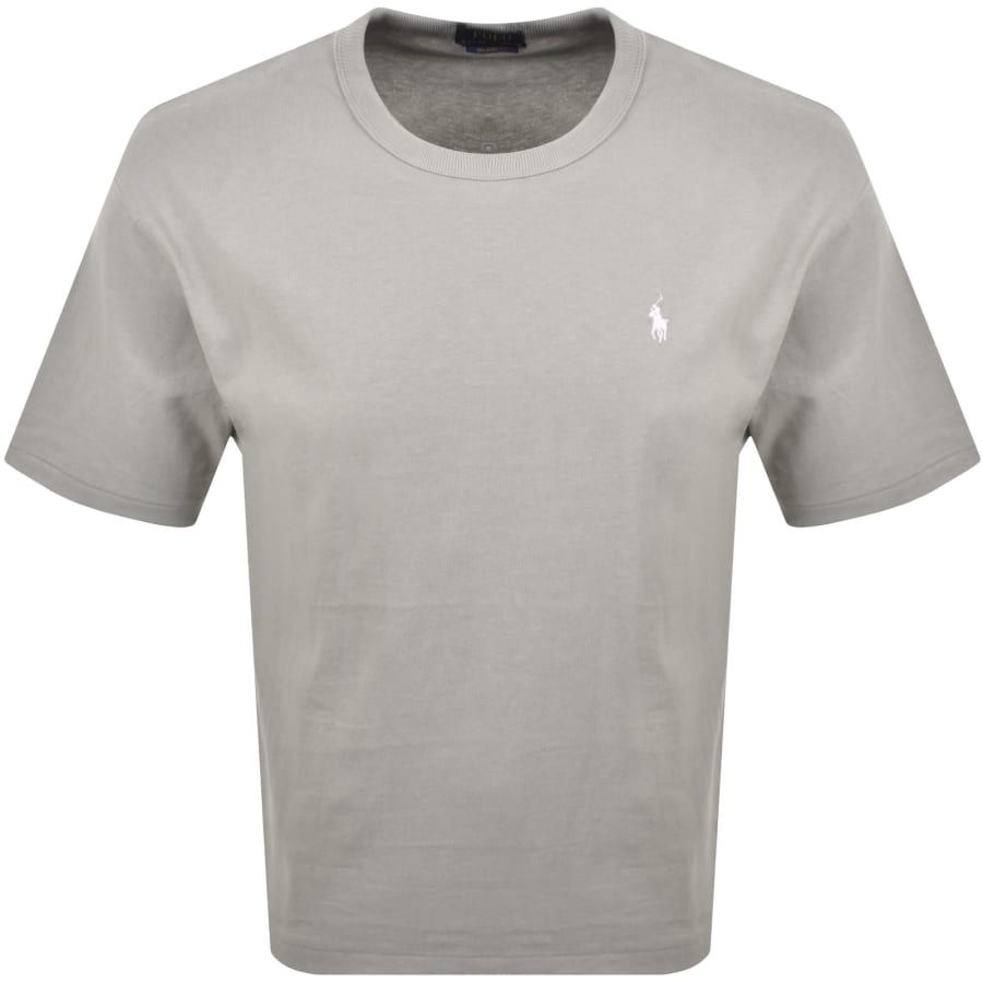 Image number 2 for Ralph Lauren Logo Crew Neck T Shirt Grey
