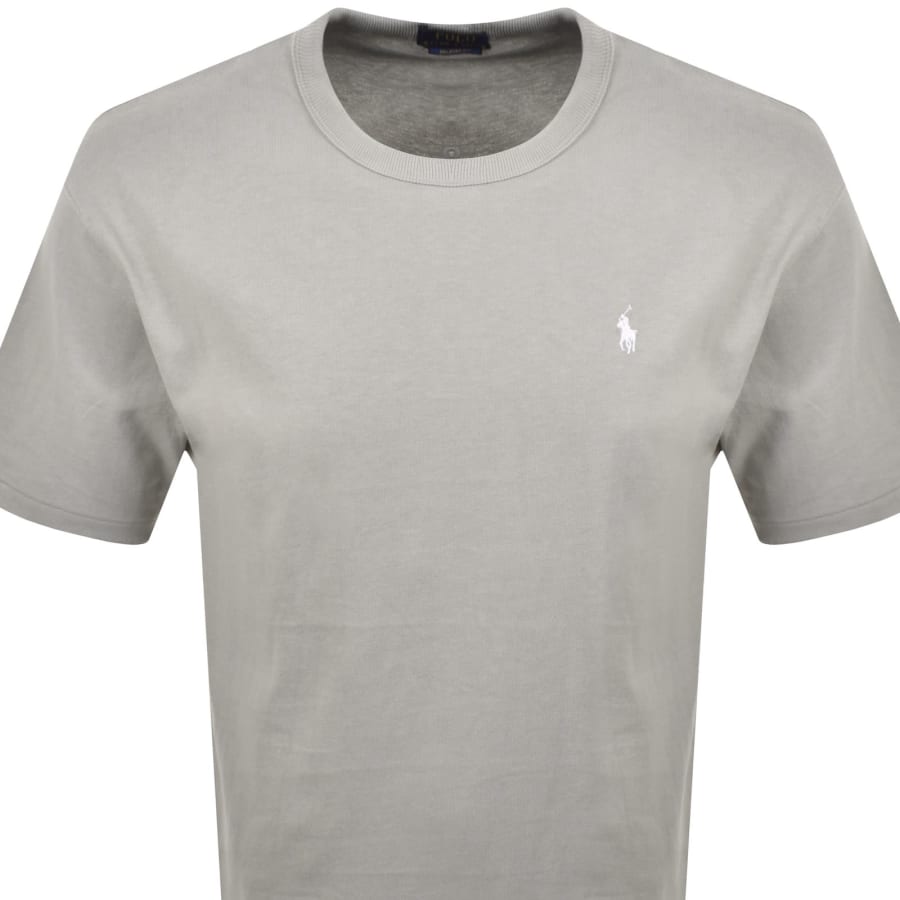 Image number 3 for Ralph Lauren Logo Crew Neck T Shirt Grey