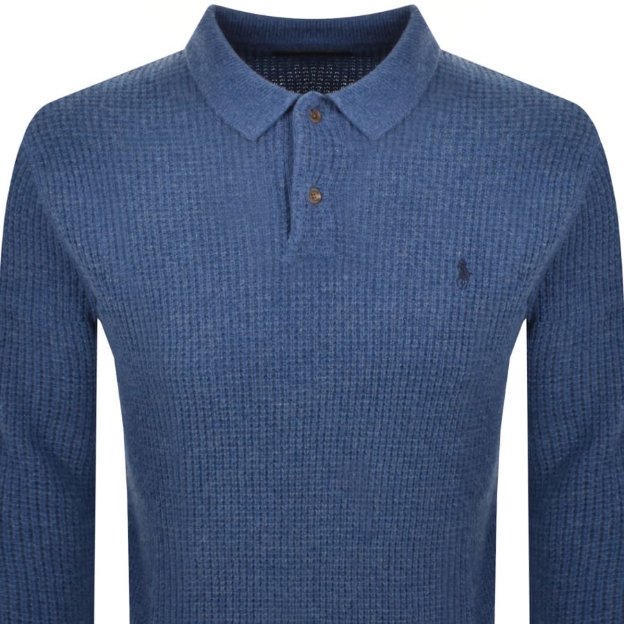 Image number 2 for Ralph Lauren Knit Jumper Blue Heather