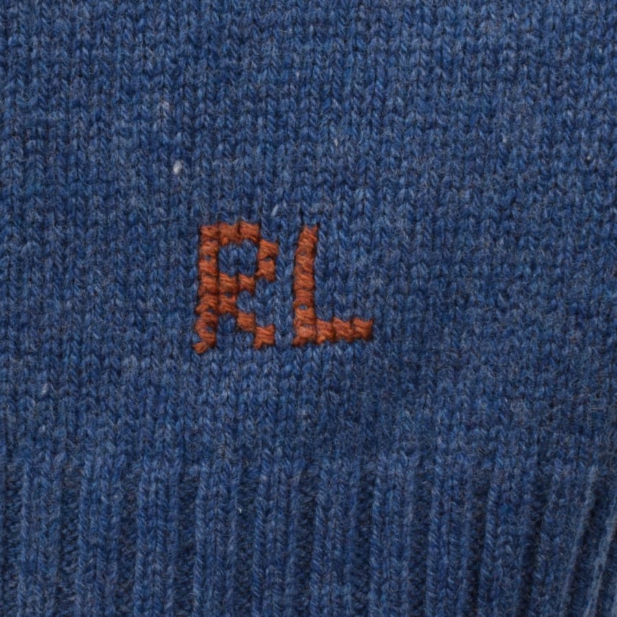 Image number 4 for Ralph Lauren Crew Neck Knit Jumper Blue