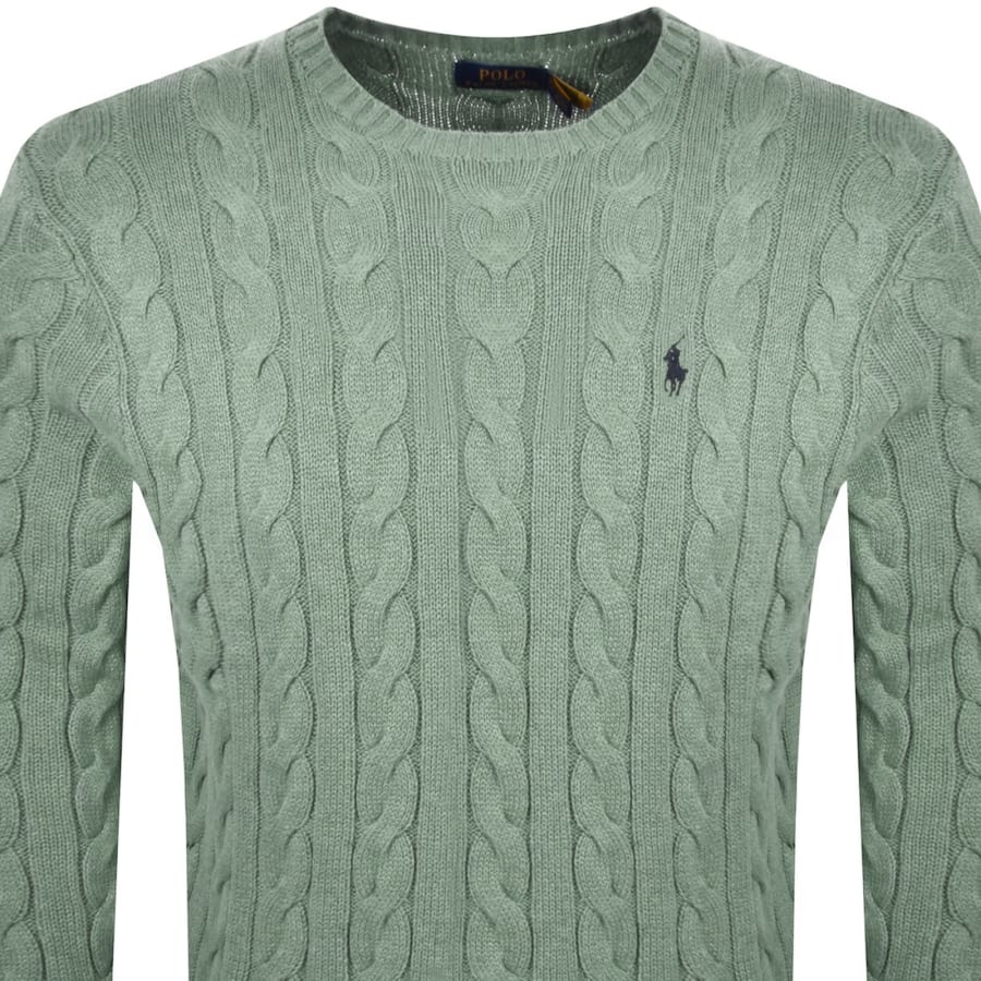 Image number 2 for Ralph Lauren Driver Crew Neck Knit Jumper Green