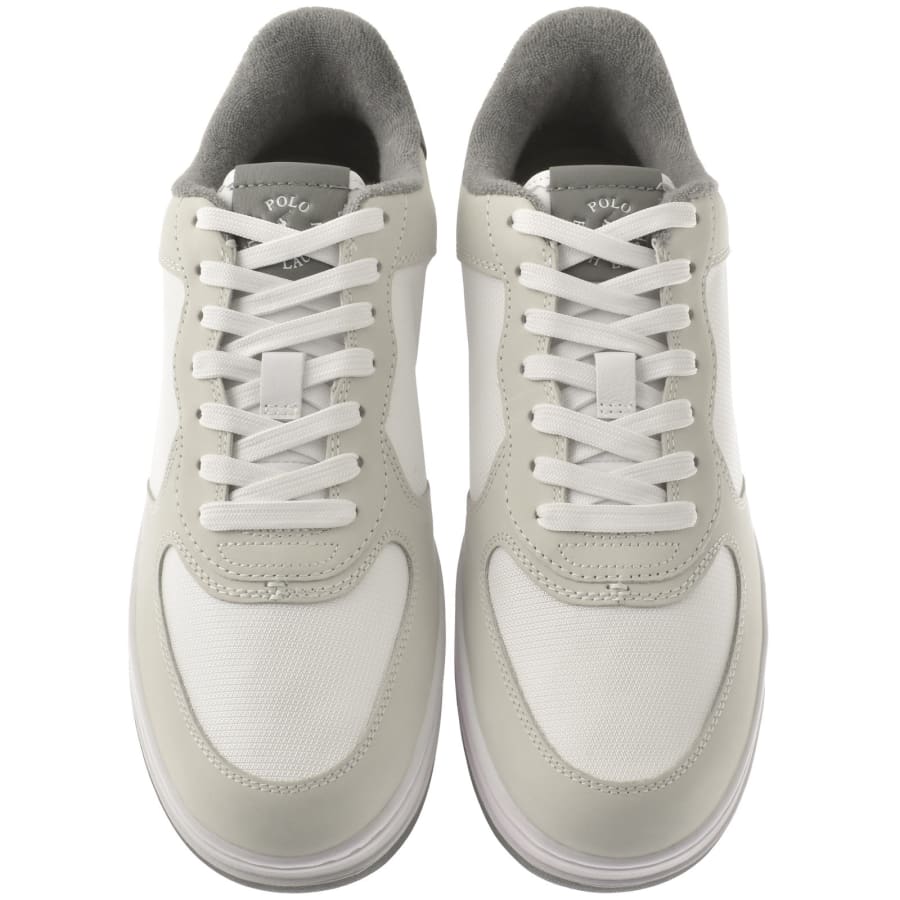 Image number 3 for Ralph Lauren Masters Court Trainers White
