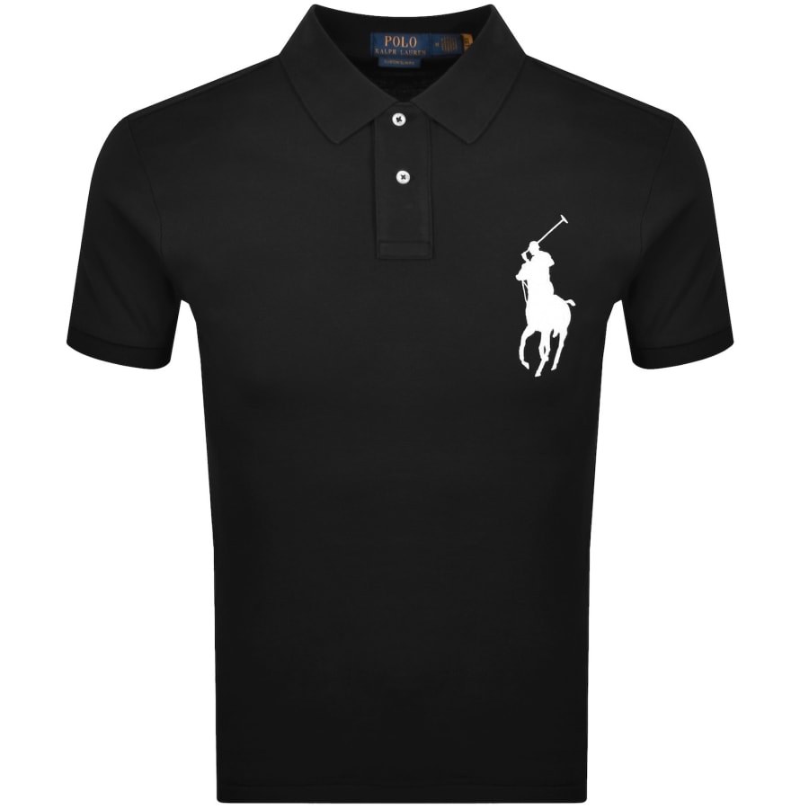 Image number 1 for Ralph Lauren Logo Polo T Shirt Black
