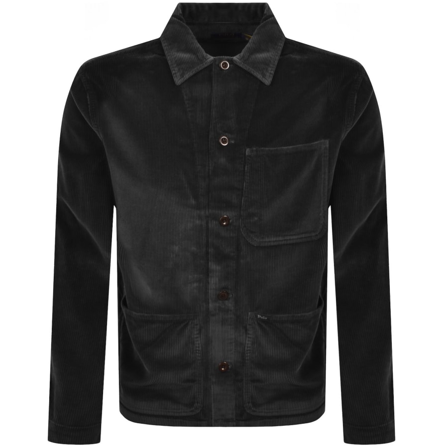 Image number 1 for Ralph Lauren Corduroy Overshirt Grey
