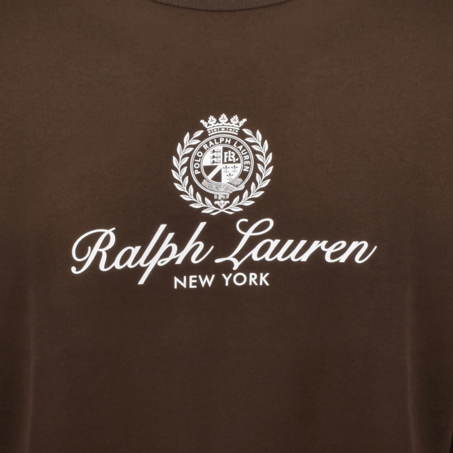 Image number 3 for Ralph Lauren Logo Sweatshirt Branch Brown