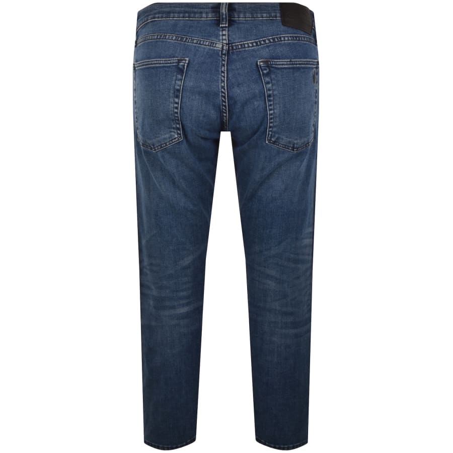 Image number 3 for Ralph Lauren Parkside Tapered Fit Mid Blue Jeans