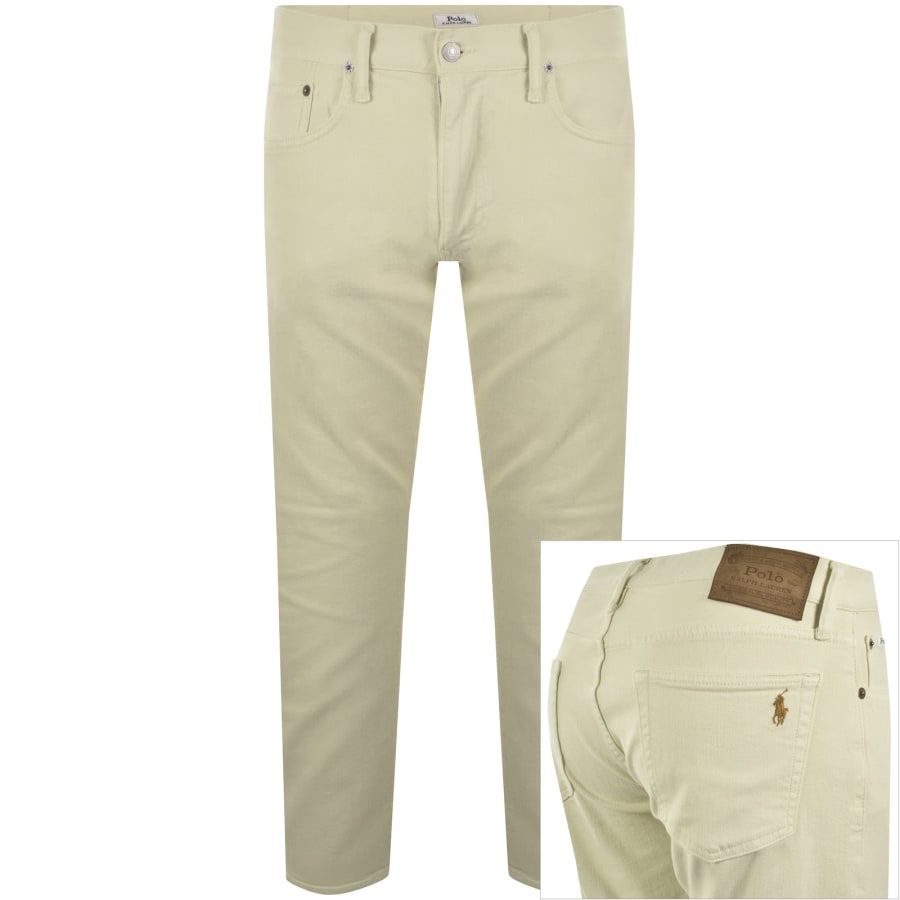 Image number 1 for Ralph Lauren Sullivan Slim Fit Jeans Cream