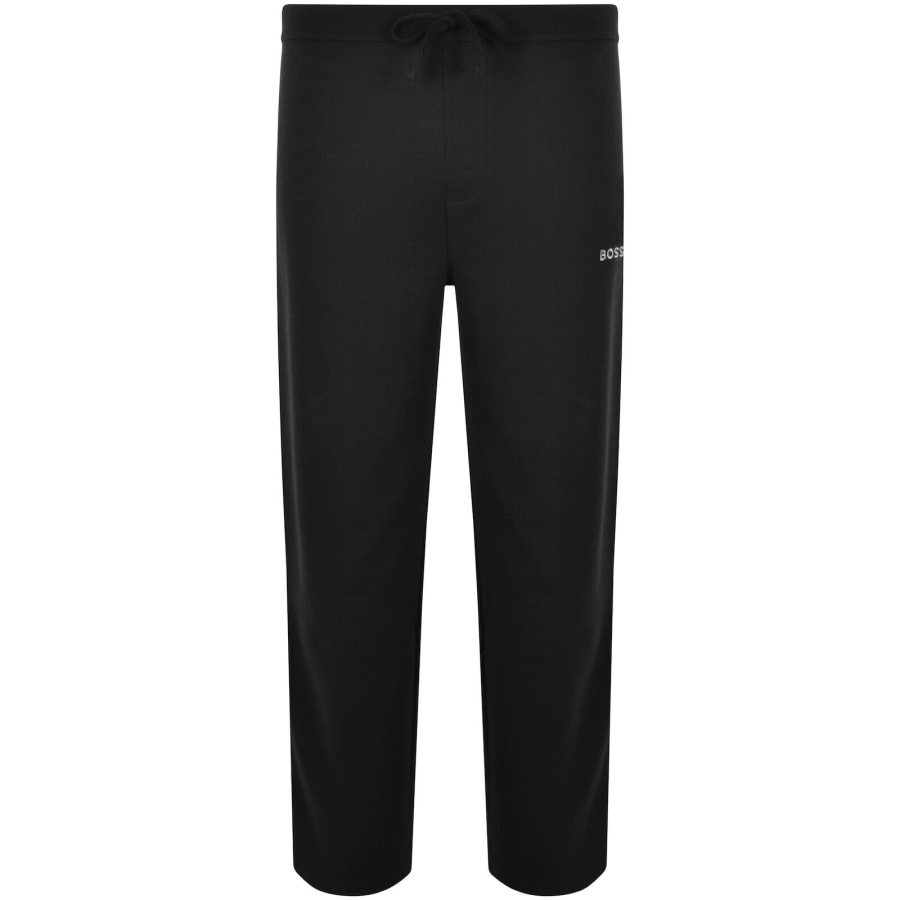 Image number 1 for BOSS Waffle Joggers Black
