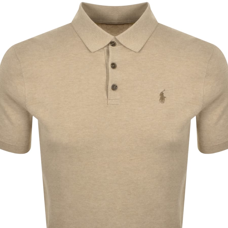 Image number 2 for Ralph Lauren Knit Polo T Shirt Brown