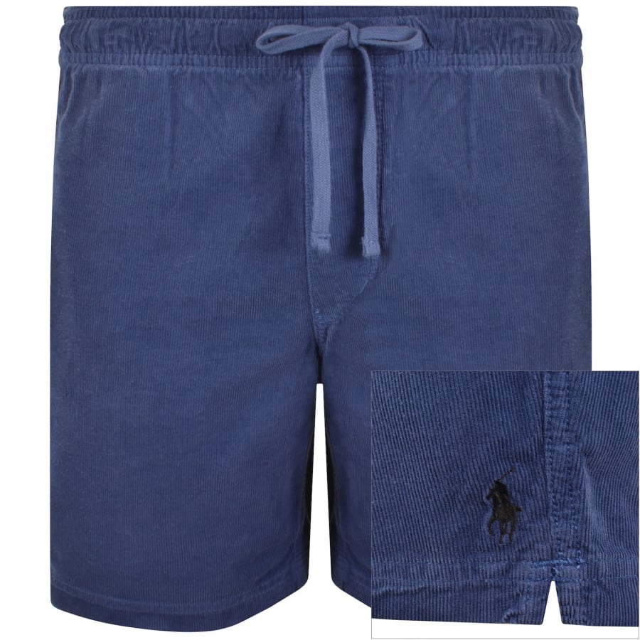 Image number 1 for Ralph Lauren Corduroy Shorts Blue