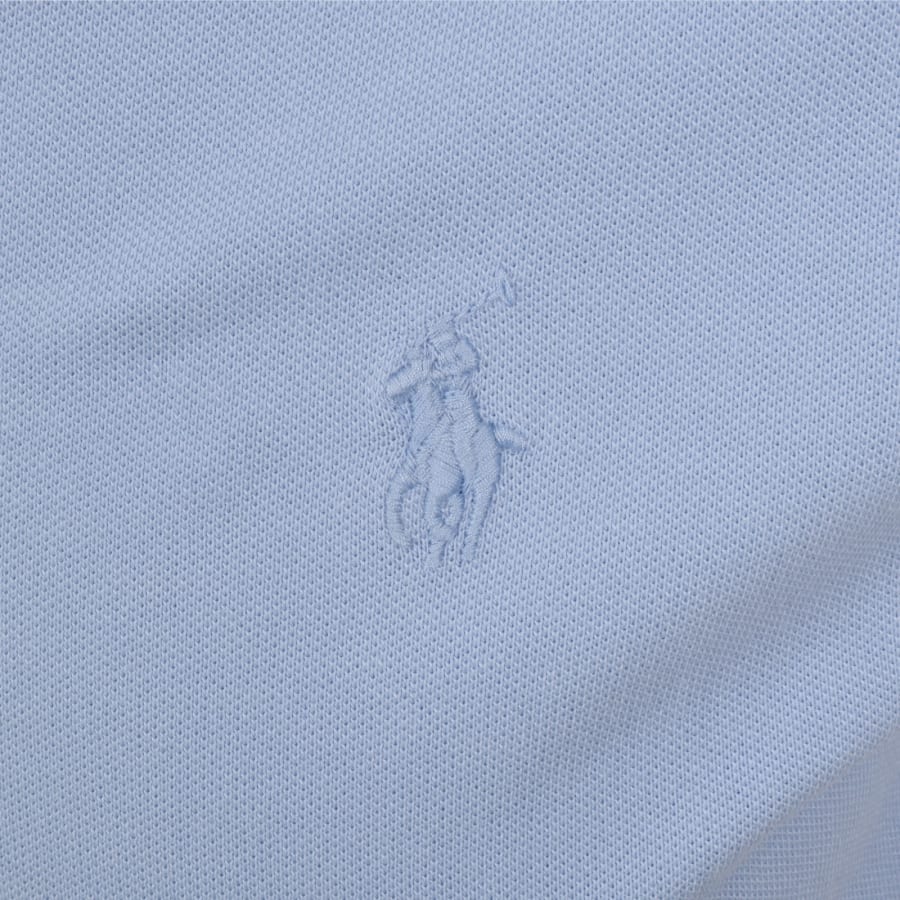 Image number 3 for Ralph Lauren Open Neck Polo T Shirt Blue