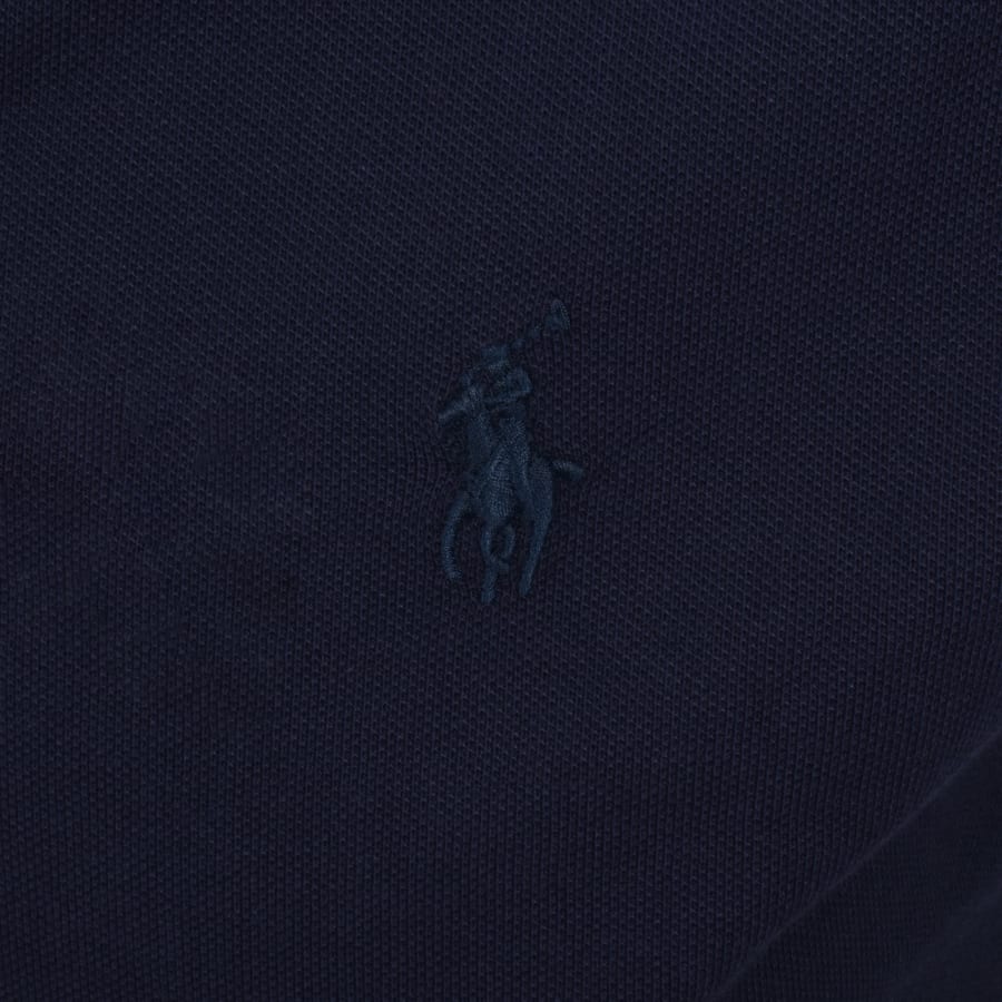 Image number 3 for Ralph Lauren Open Neck Polo T Shirt Navy