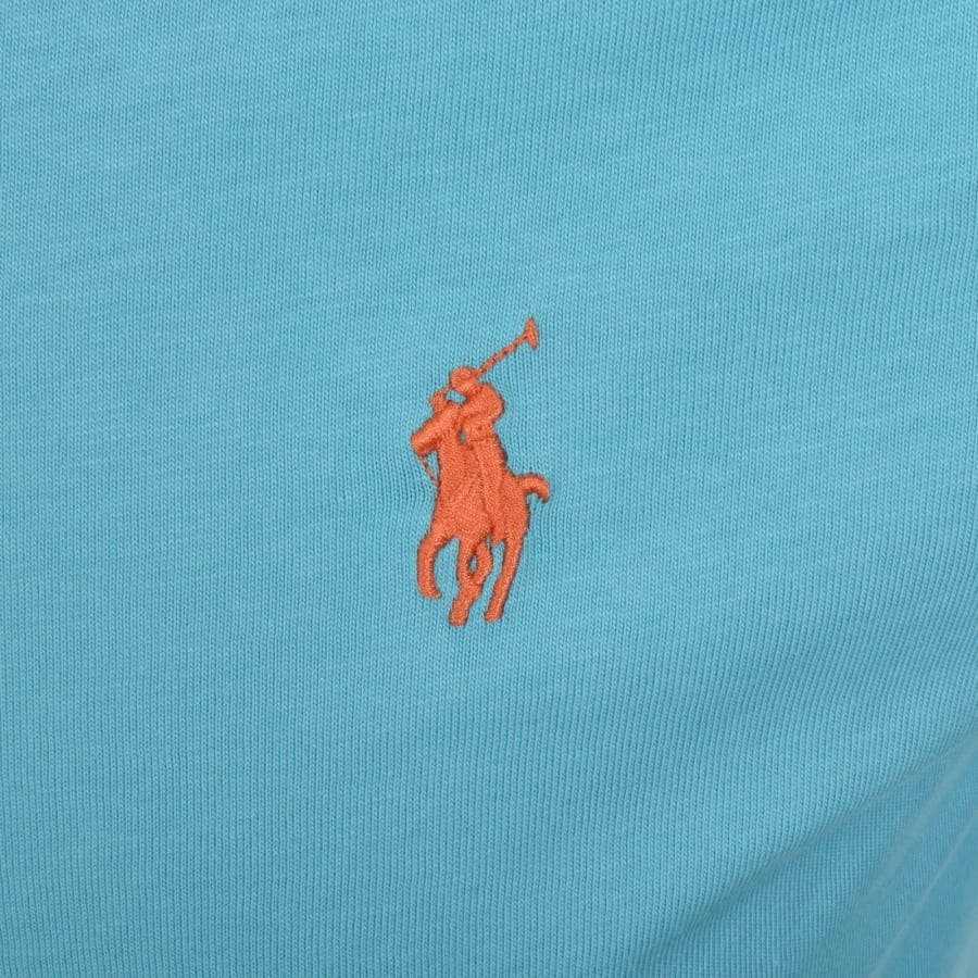 Image number 3 for Ralph Lauren Crew Neck Slim Fit T Shirt Blue