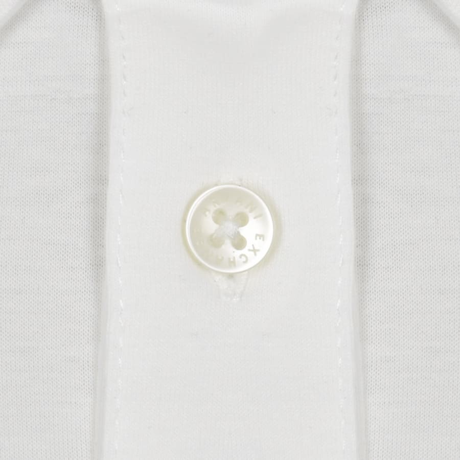 Image number 4 for Armani Exchange Logo Polo T Shirt Off White