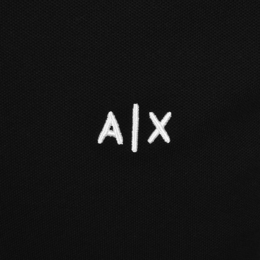 Image number 3 for Armani Exchange Long Sleeved Polo Black