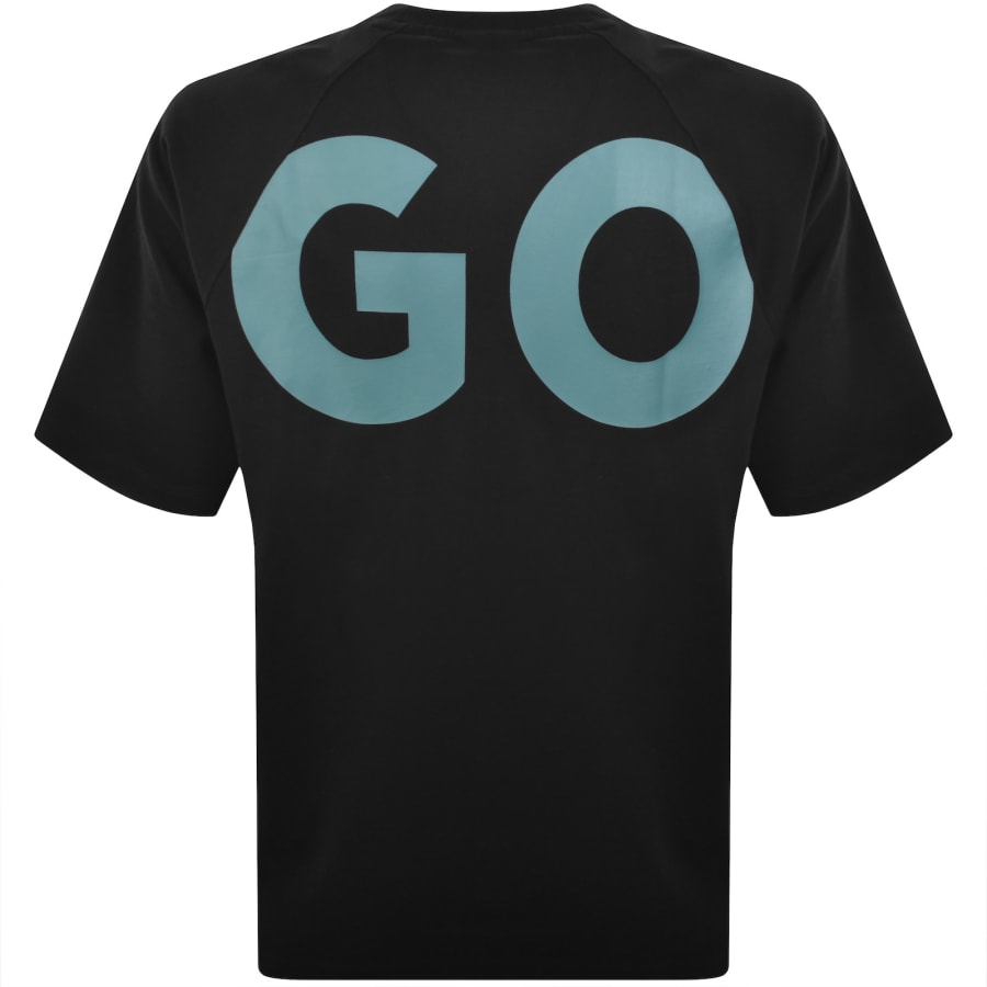 Image number 4 for HUGO Blue Logo T Shirt Black