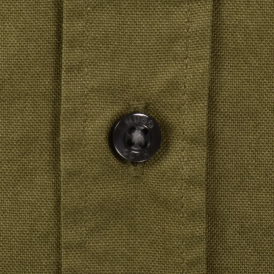 Image number 5 for HUGO Long Sleeved Evito Shirt Green