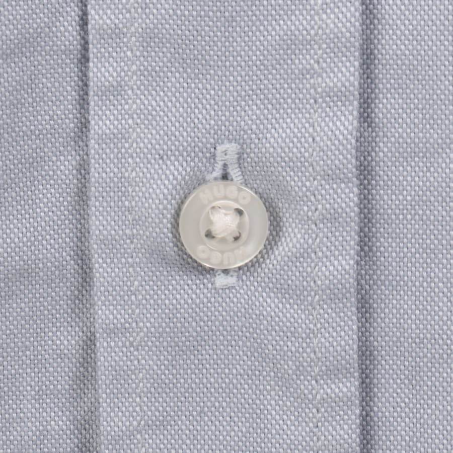 Image number 5 for HUGO Long Sleeved Evito Shirt Pale Blue