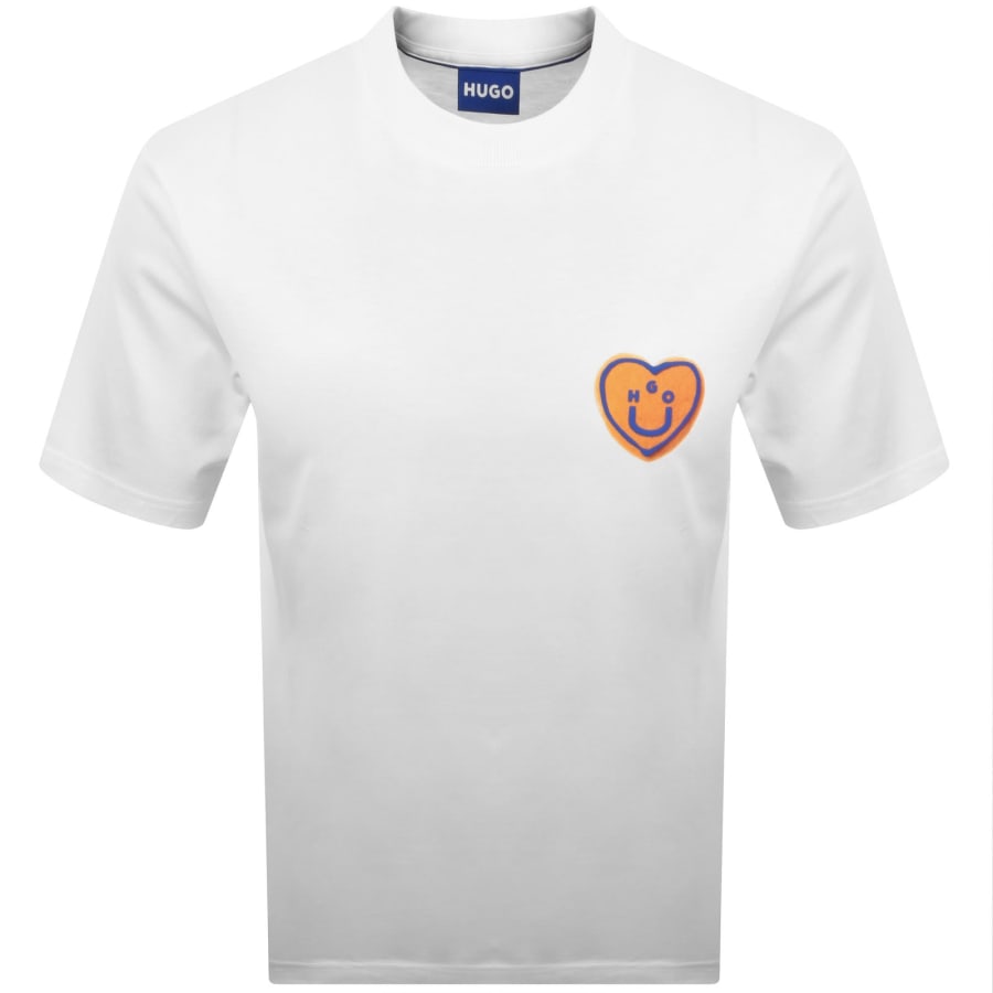 Image number 1 for HUGO Blue Nalentino T Shirt White