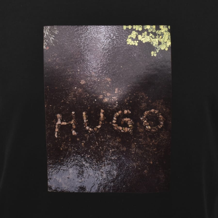 Image number 3 for HUGO Doreston Crew Neck T Shirt Black