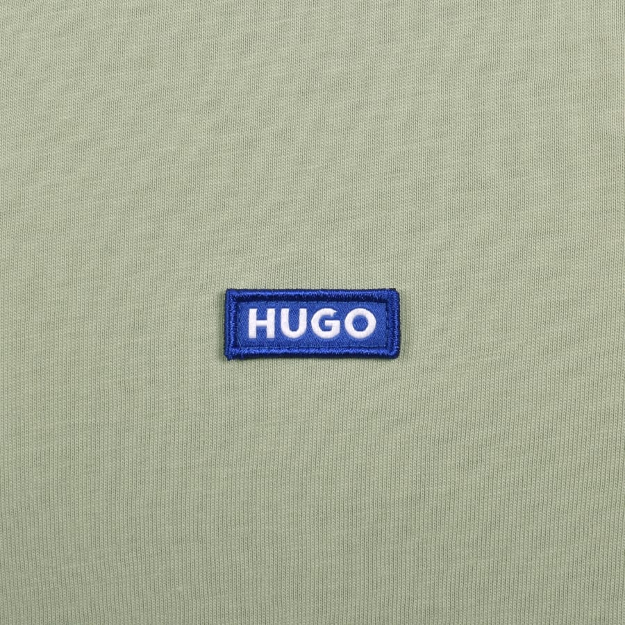 Image number 3 for HUGO Blue Nieros Logo T Shirt Green