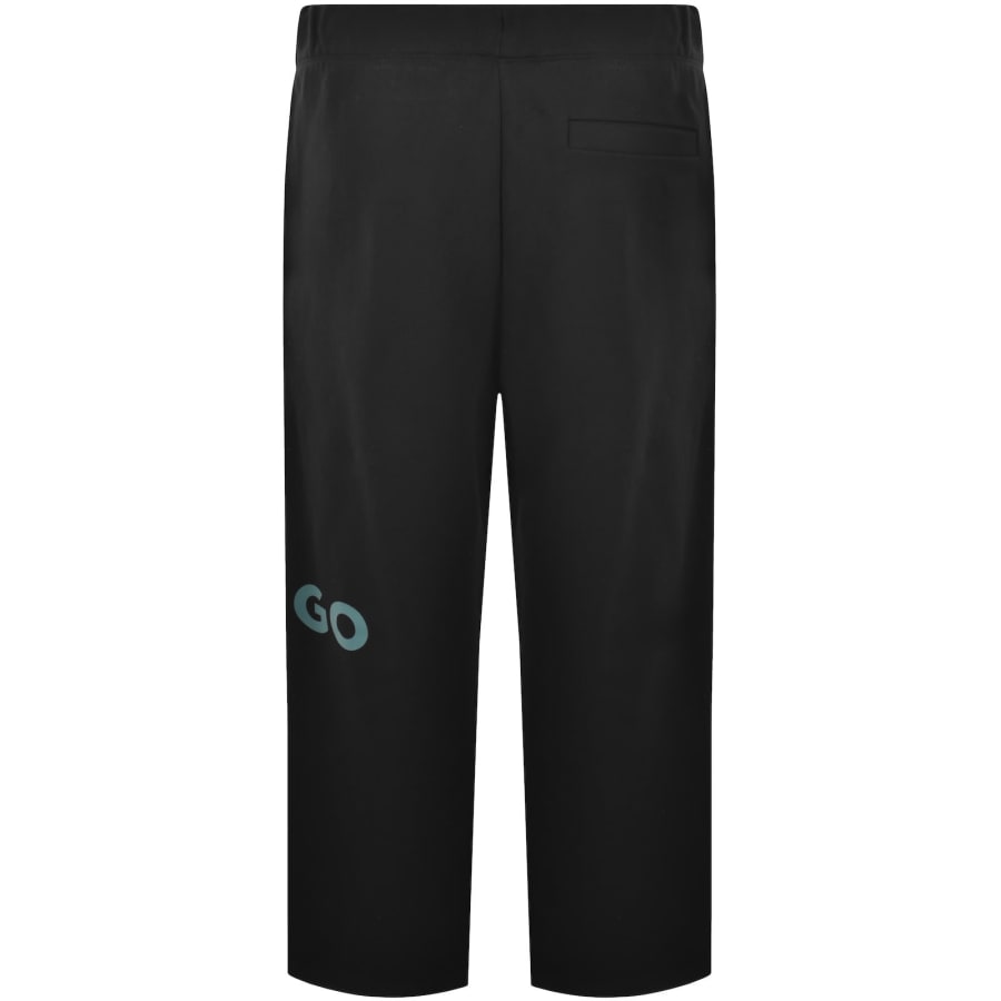 Image number 2 for HUGO Blue Straight Fit Joggers Black