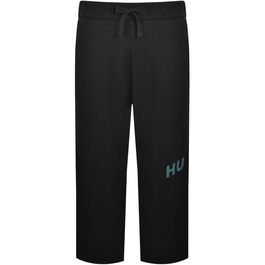 Image number 1 for Hugo Blue Straight Fit Joggers Black
