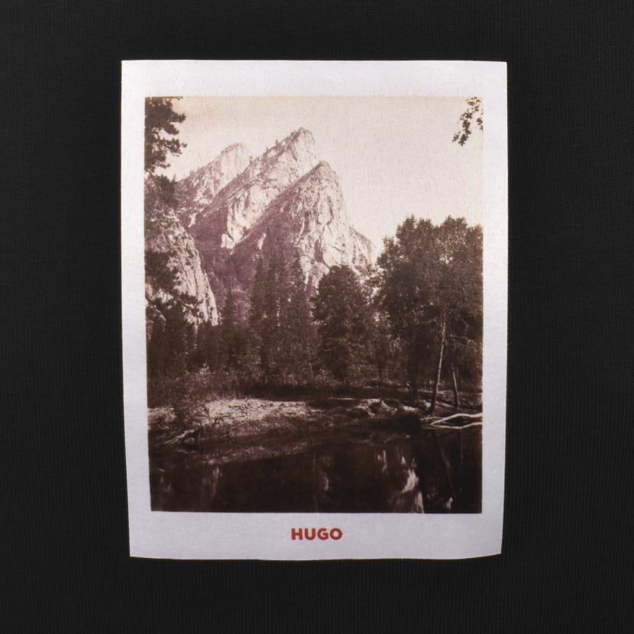 Image number 3 for HUGO Deneb Polaroid Hoodie Black