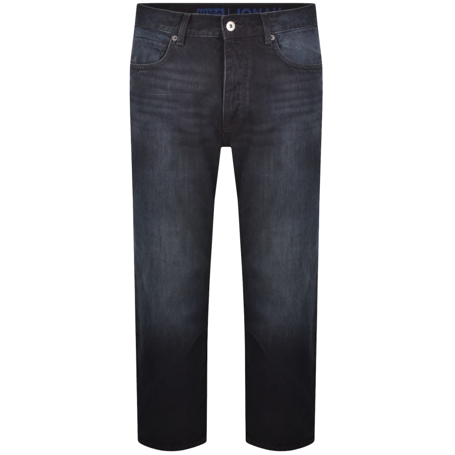 Image number 2 for HUGO Blue Straight Fit Jonah Jeans Navy