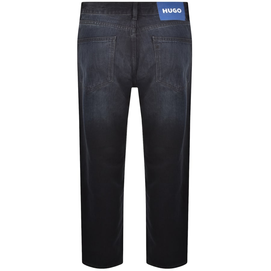 Image number 3 for HUGO Blue Straight Fit Jonah Jeans Navy