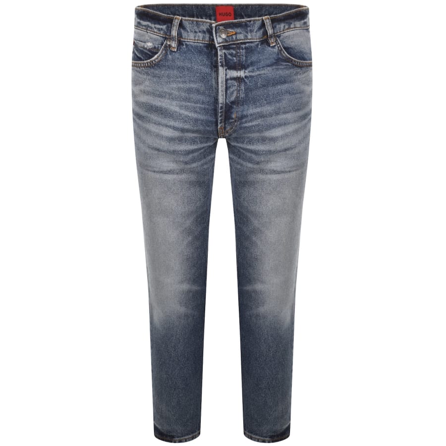 Image number 2 for HUGO 634 Tapered Fit Jeans Medium Blue