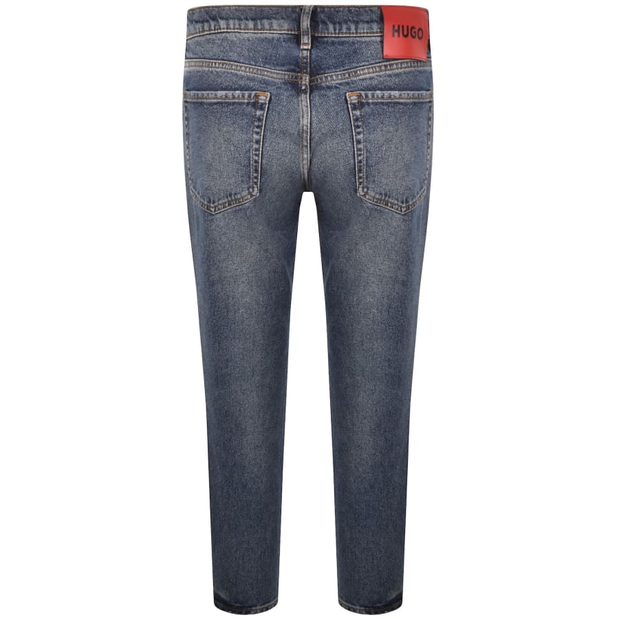 Image number 3 for HUGO 634 Tapered Fit Jeans Medium Blue