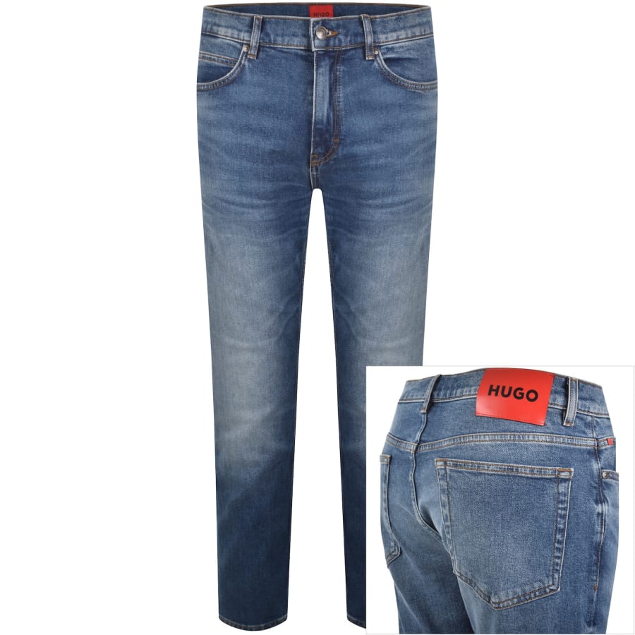 Image number 1 for HUGO 708 Slim Jeans Blue