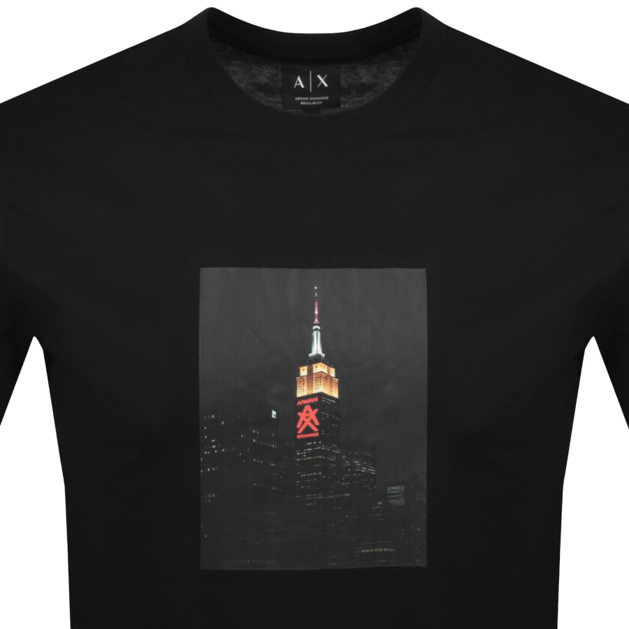 Image number 2 for Armani Exchange Crew Neck T Shirt Black