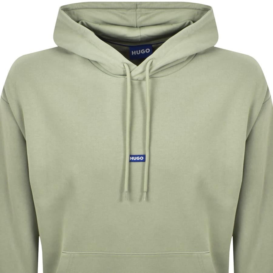 Image number 2 for HUGO Blue Nalonso Hoodie Green
