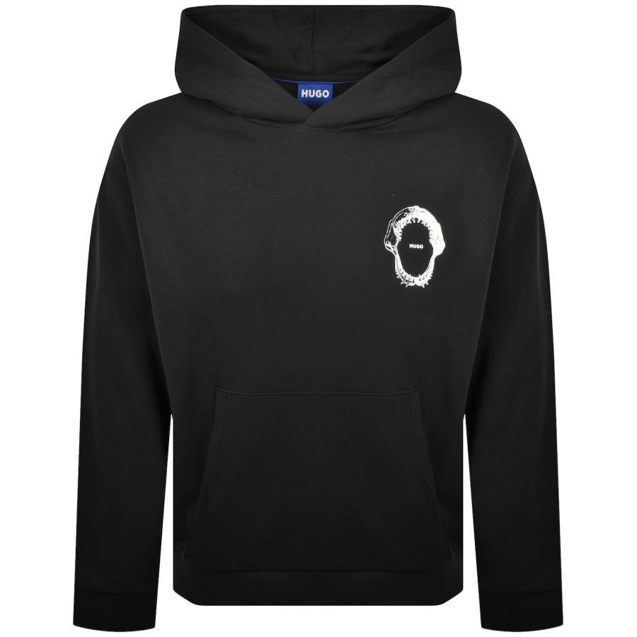 Image number 2 for HUGO Blue Marine Hoodie Black