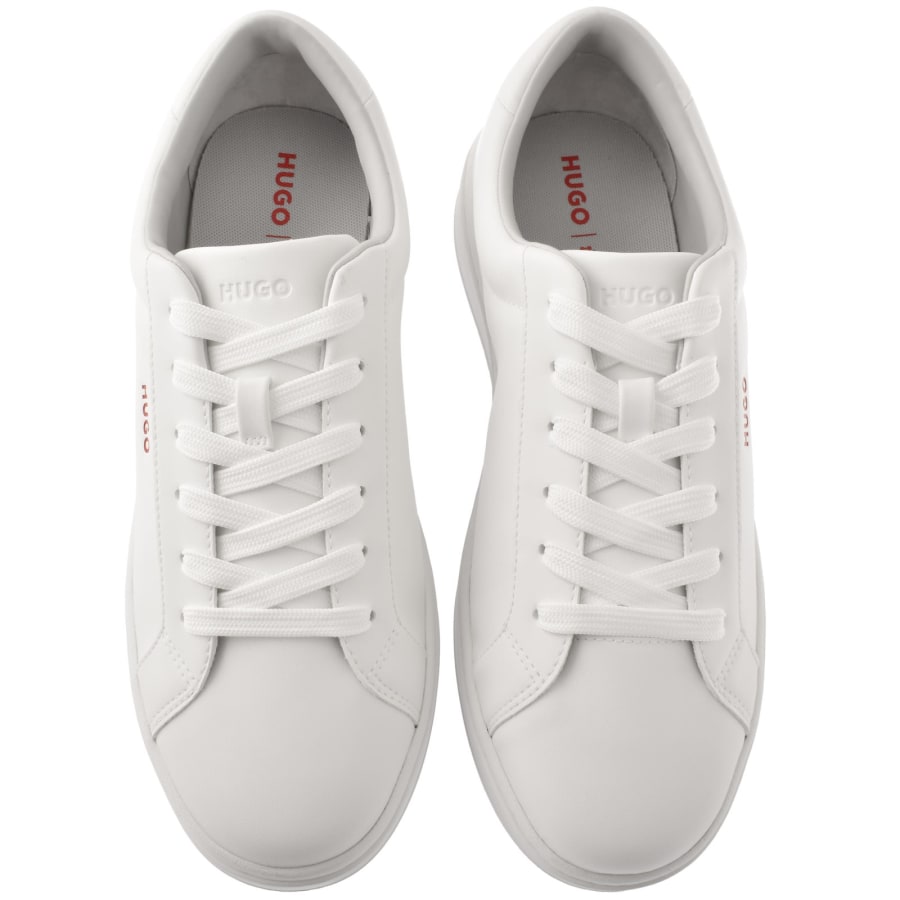 Image number 3 for HUGO Neston Tennis Trainers White