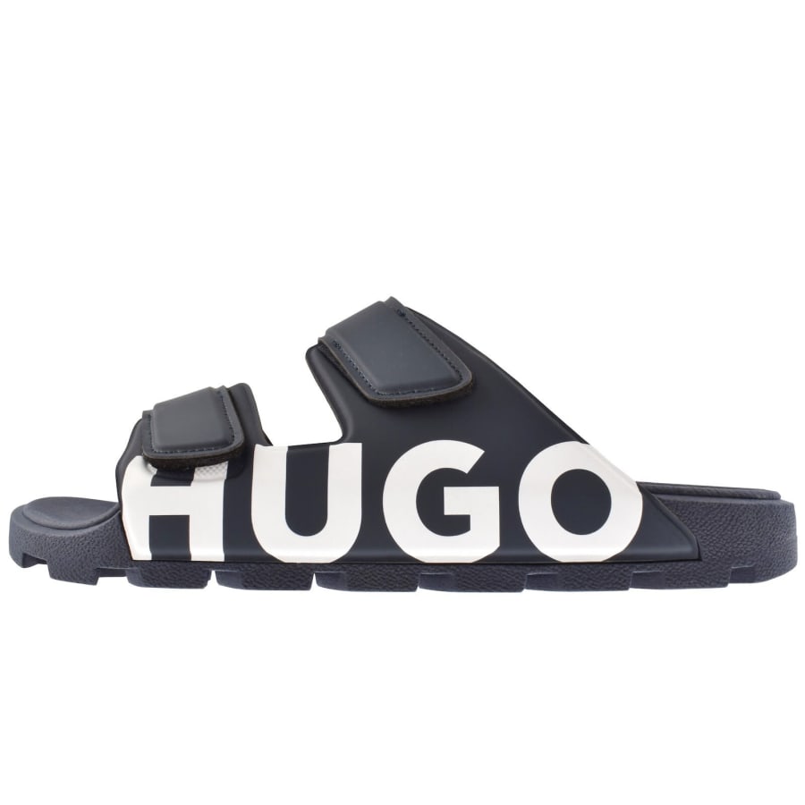 Image number 1 for HUGO Evander Sliders Dark Blue