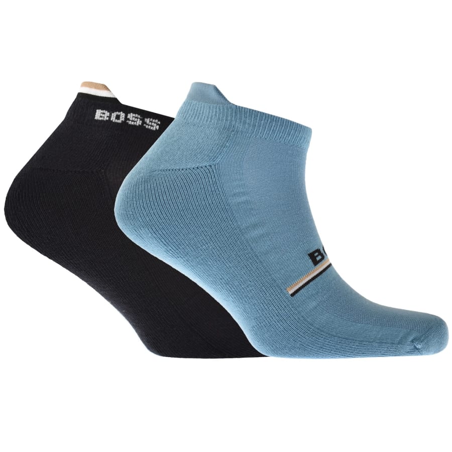 Image number 1 for BOSS 2 Pack Ankle Socks Blue