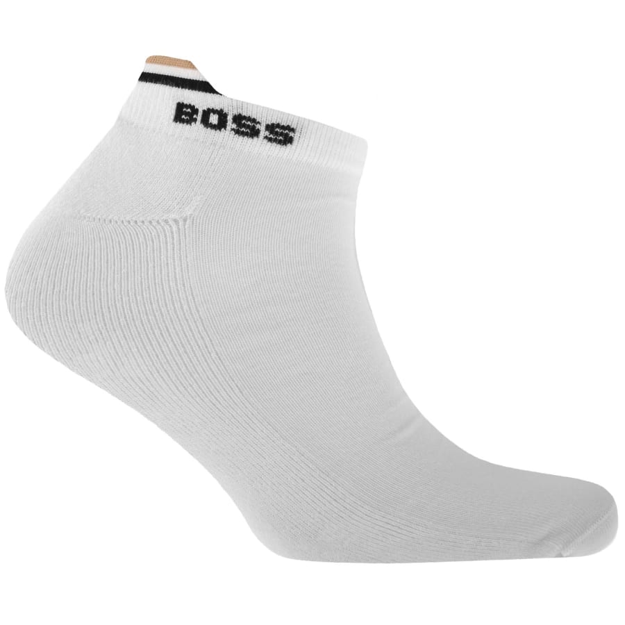 Image number 3 for BOSS 2 Pack Ankle Socks White