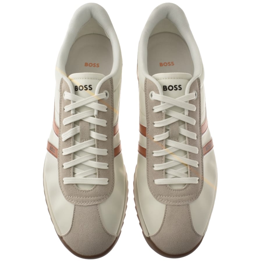 Image number 3 for BOSS Zayn Trainers Light Beige