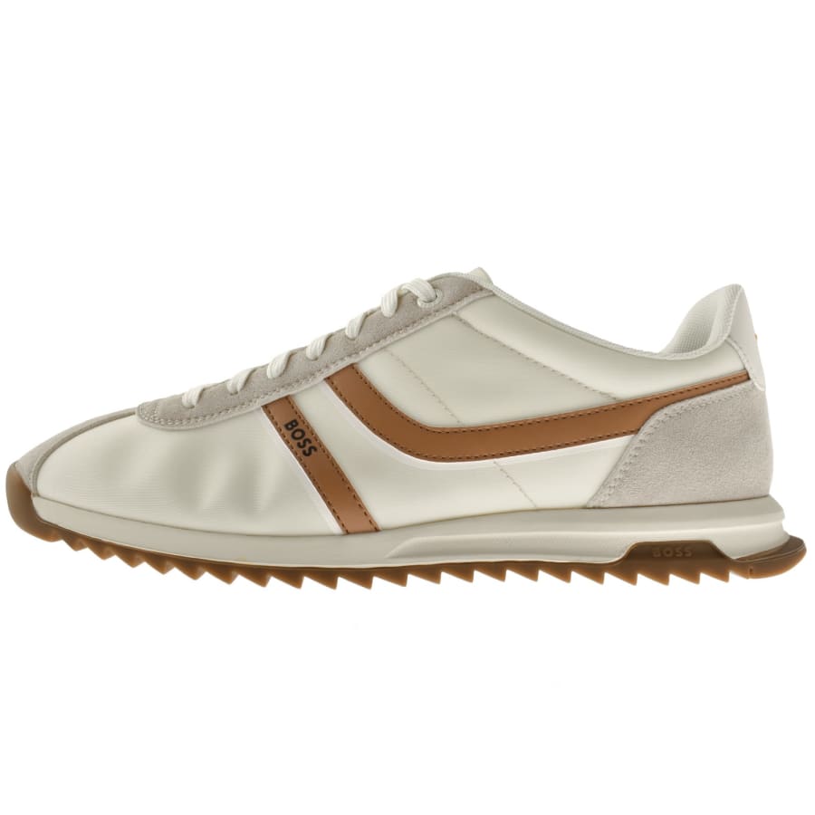 Image number 1 for BOSS Zayn Trainers Light Beige